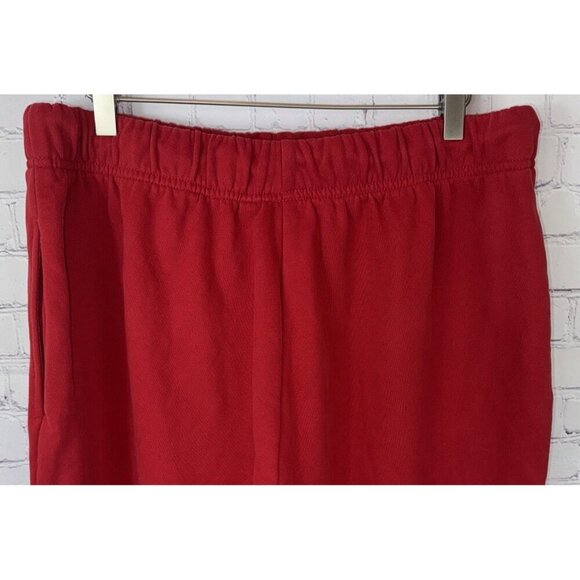 NWT MILKSTAIN Women’s Red Jogger Sweatpants Fleece Size XL - Picture 8 of 8